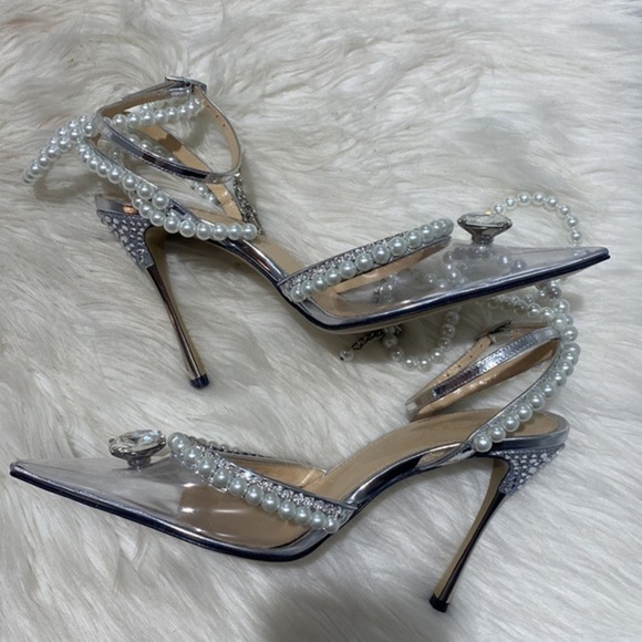 New Mach & Mach‎ Diamond of Elizabeth Imitation Pearl pointed toe pump size 36EU - Picture 6 of 15